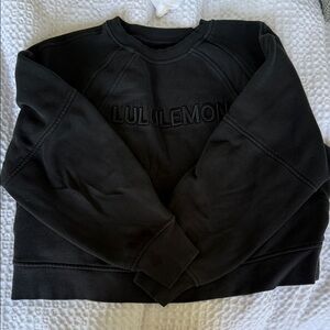 lululemon athletica Black Crewneck Sweatshirt